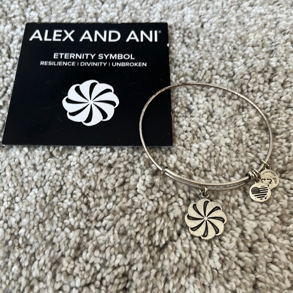 Alex&Ani Eternity Symbol charm bracelet